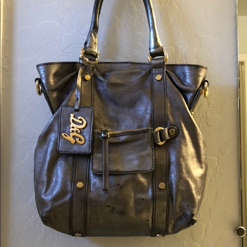 D&G by DOLCE & GABBANA pewter / silver bag